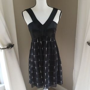 Silk black and white dress